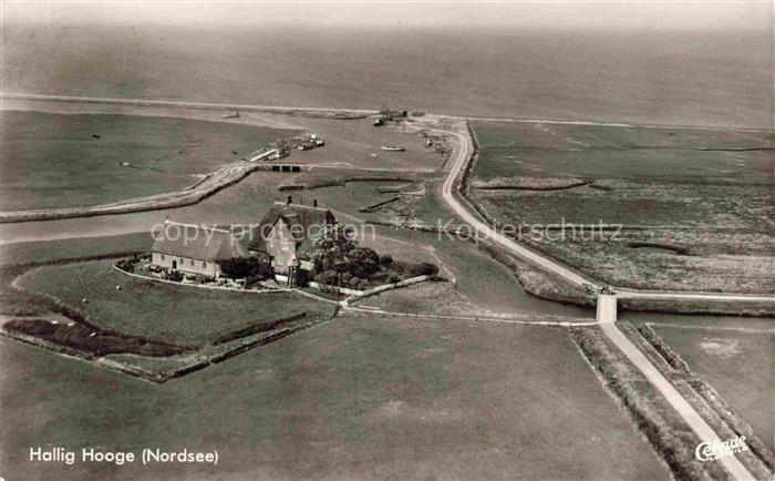 Hallig Hooge Fliegeraufnahme