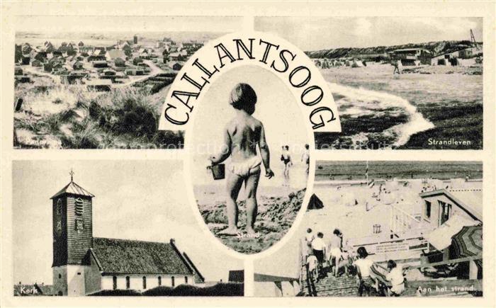 Callantsoog Schagen Noord-Holland NL Strandleven Kirche Aan het strand
