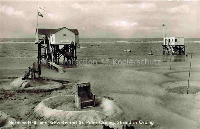 St Peter-Ording Nordfriesland Schleswig-Holstein Strandpartie
