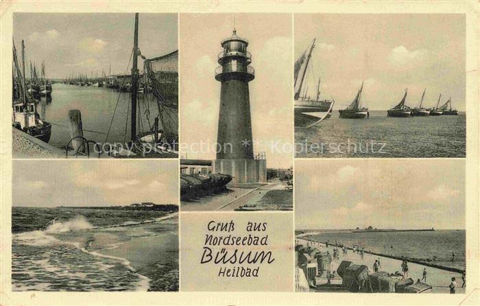 BueSUM Nordseebad Fischerhafen Leuchtturm Strand Promenade