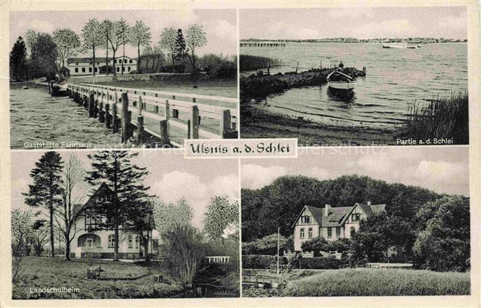 Ulsnis Schlei Schleswig-Holstein Gaststaette Faehrhaus Schleipartie Landschulhei