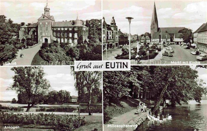 Eutin Schleswig-Holstein Schloss Markt Kirche Anlagen Philosophenweg