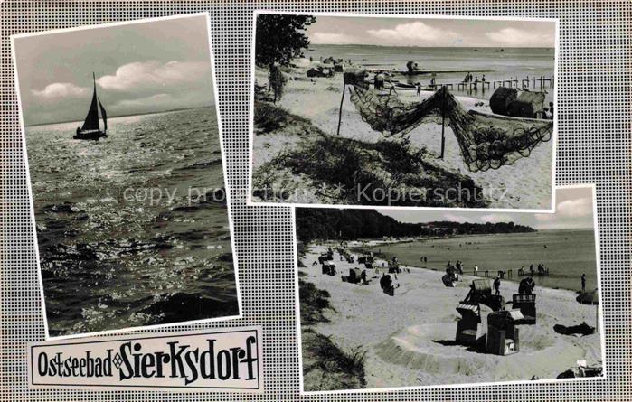 Sierksdorf Ostseebad Schleswig-Holstein Strandpartien Segelboot