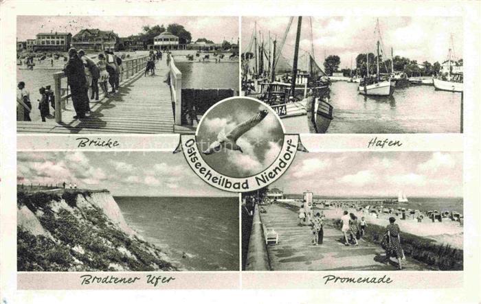 NIENDORF  Ostseebad Timmendorferstrand Bruecke Hafen Brodtener Ufer Promenade