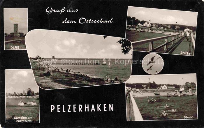 Pelzerhaken Ostseebad Neustadt Holstein DLRG Camping Bruecke Strand Leuchtturm