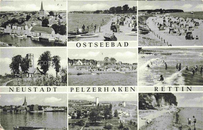 Pelzerhaken Ostseebad Neustadt Holstein Panorama Strandpartien Turm Kirche