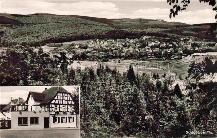 Schlossborn Glashuetten Hochtaunuskreis Hessen Gasthaus Frankenbach Fliegeraufna