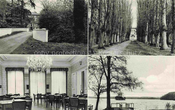Ploen am See Schleswig-Holstein Sanatorium Speisesaal Allee Seepartie