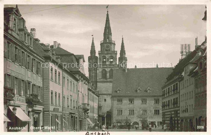 ANSBACH Mittelfranken Bayern Oberer Markt