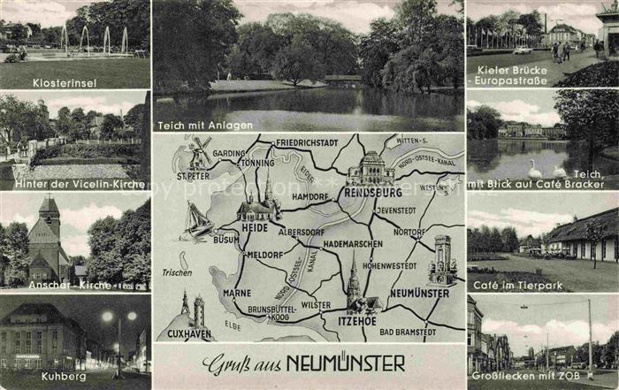 NEUMueNSTER  Schleswig-Holstein Klosterinsel Vicelin Kirche Anschar Kirche Kuhbe