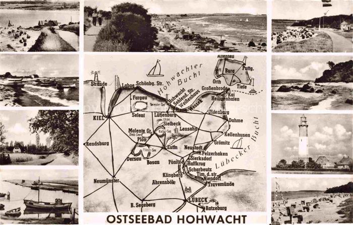 Hohwacht Ostseebad Schleswig-Holstein Strandpartien Promenade Leuchtturm Steilku