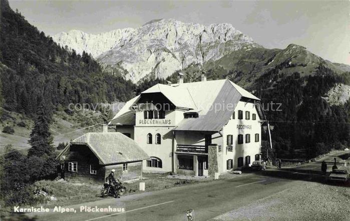 Ploeckenhaus 1250m Koetschach-Mauthen Kaernten AT mit Karnische Alpen