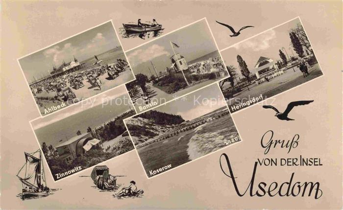 Insel Usedom Ahlbeck Zinnowitz Bansin Koserow Heringsdorf