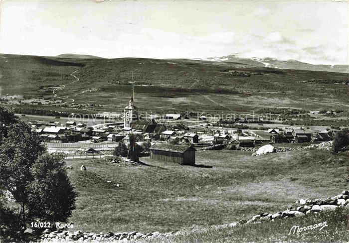 Roros Sor-Trondelag Norge Panorama Kirche