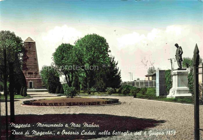 Magenta MILANO Mailand IT Monuento a Mac Mahon Duca di Magenta e Ossario Caduti