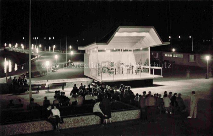 HELGOLAND Insel Schleswig-Holstein Kurpromenade Abendkonzert