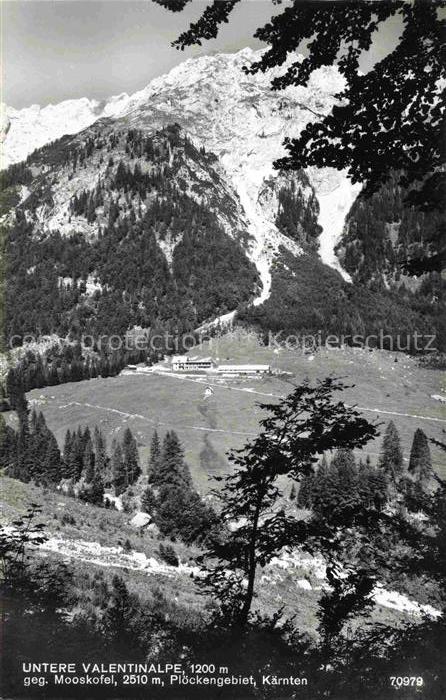 Untere Valentinalpe 1200m Koetschach-Mauthen Kaernten AT Mooskofel Ploeckengebie
