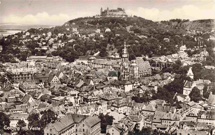 Coburg Bayern Mit Veste