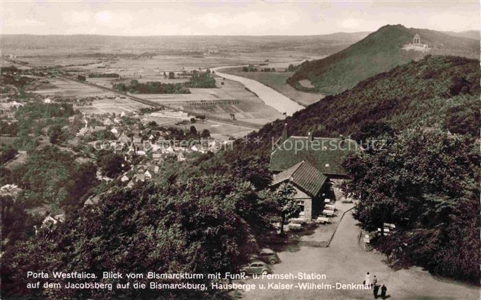 PORTA WESTFALICA NRW Bismarkturm Funk Fernseh Station Jacobsberg