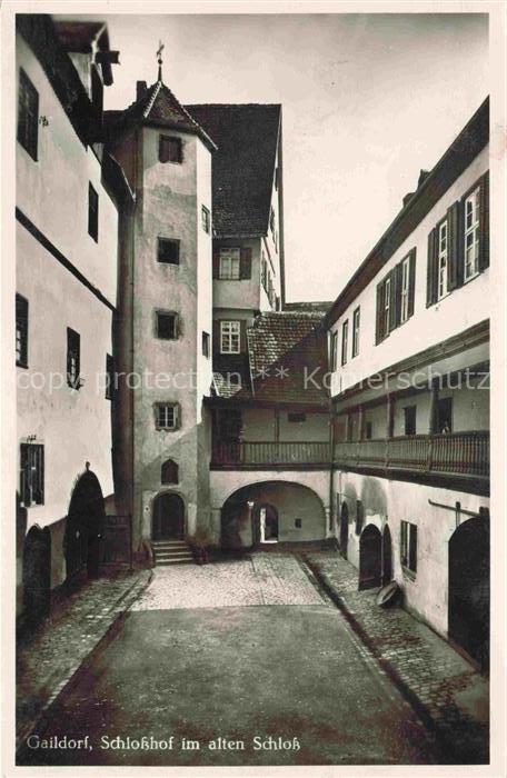 Gaildorf Schwaebisch-Hall BW Schlosshof im alten Schloss