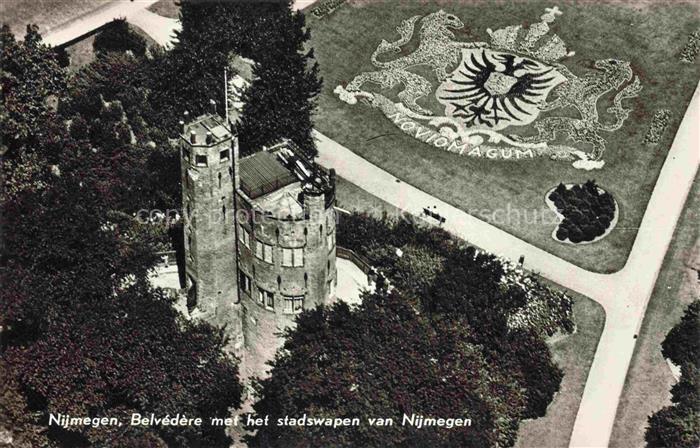 NIJMEGEN Nymegen Gelderland NL Belvedere met het stadwapen