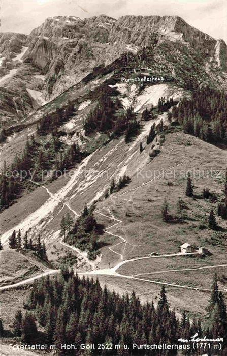 Eckersattel Purtschellerhaus Hoher Goell Berchtesgaden Goell Purtschellerhaus