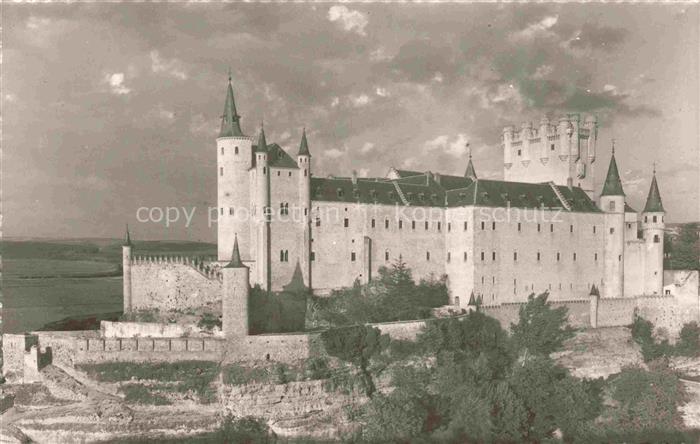Segovia Castilla y Leon ES Alcazar Chateau Facade sur l'Ouest