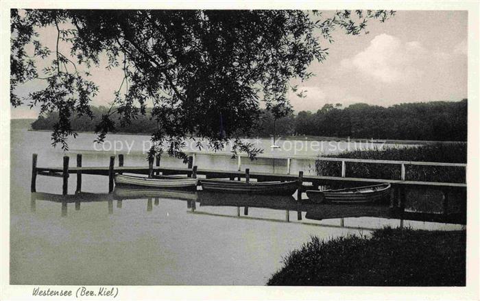 Westensee Kiel-Rendsburg-Eckernfoerde Schleswig-Holstein Boote