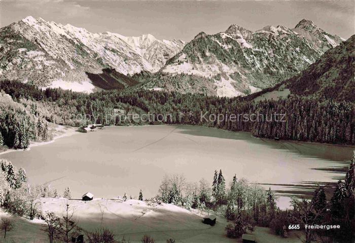 Freibergsee Oberstdorf Bayern bei Obersdorf im bary. Allgaeu