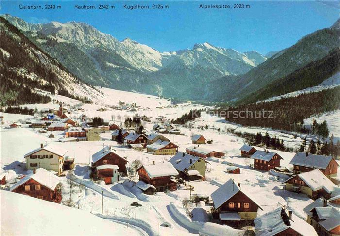 Hinterstein Bad Hindelang Oberallgaeu Bayern Wintersportplatz