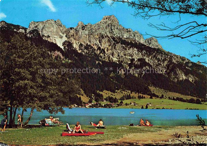 Haldensee Reutte Tannheimertal Tirol AT Haller und Rotflueh