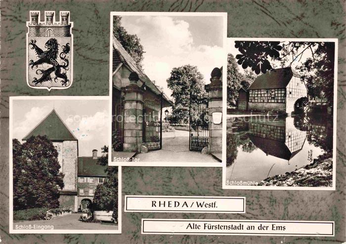 Rheda -Wiedenbrueck Westfalen Schlossmuehle alte Fuerstenstadt an der Ems