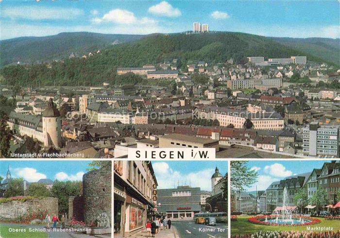 SIEGEN  Westfalen NRW Fischbacherberg Martkplatz