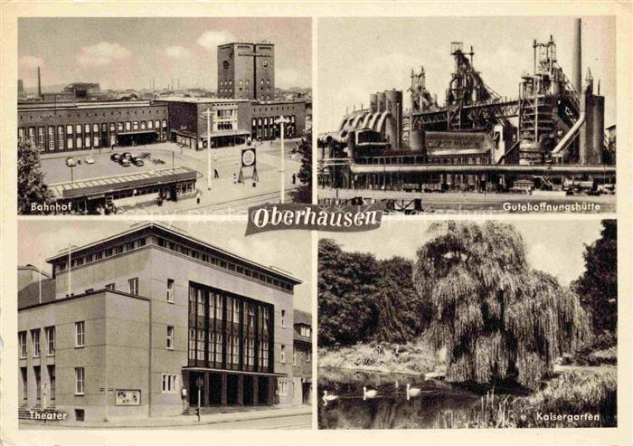 Oberhausen  NRW Gutehoffnungshuette Bahnhof Theater Kaisergarten