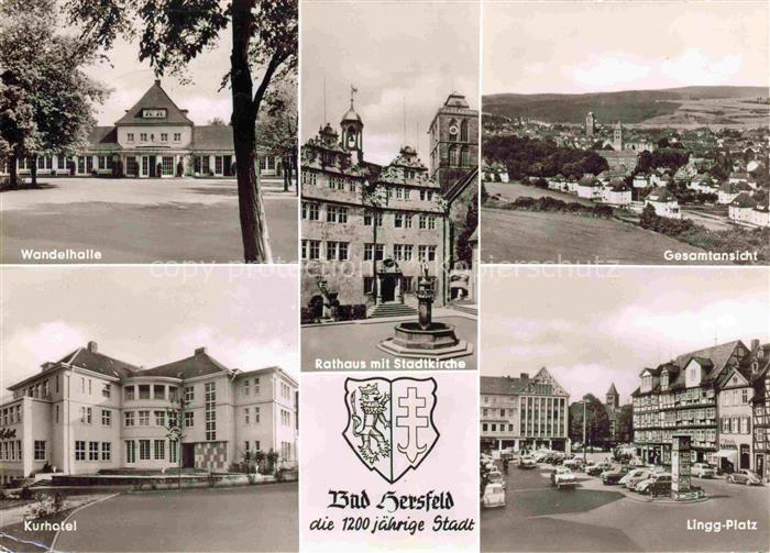 Hersfeld Bad Lingg Platz Wandelhalle Kurhotel