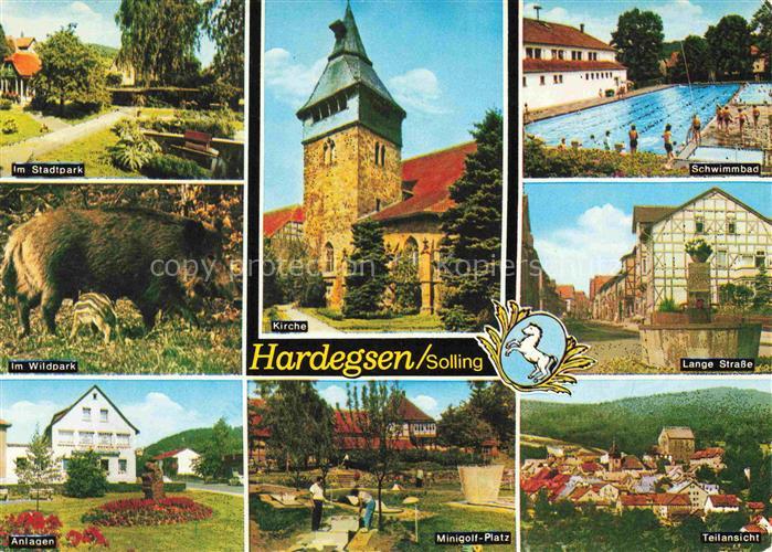 Hardegsen Kirche Minigolf Platz Stadtpark