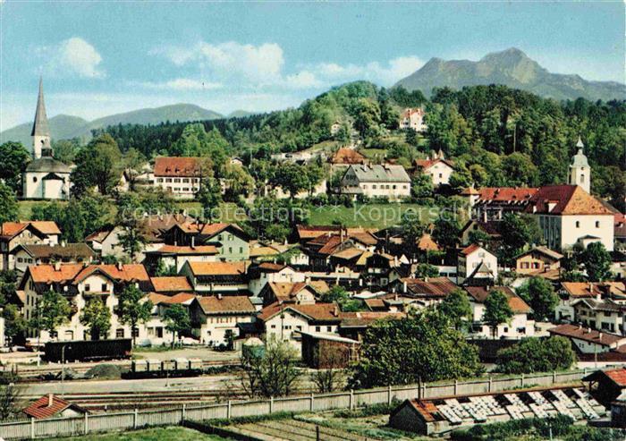 Miesbach Bayern Gesamtansicht mit Wendelstein