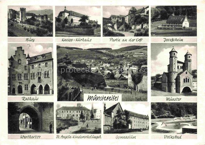 Muenstereifel Bad NRW Burg Kneipp Kurhaus Rathaus