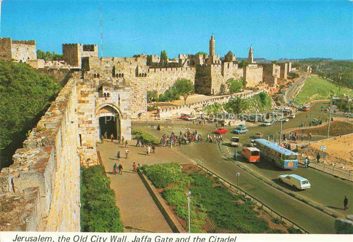 Jerusalem  Yerushalayim Israel Altstadt Jaffa Tor Gate Zitadelle Zions Berg
