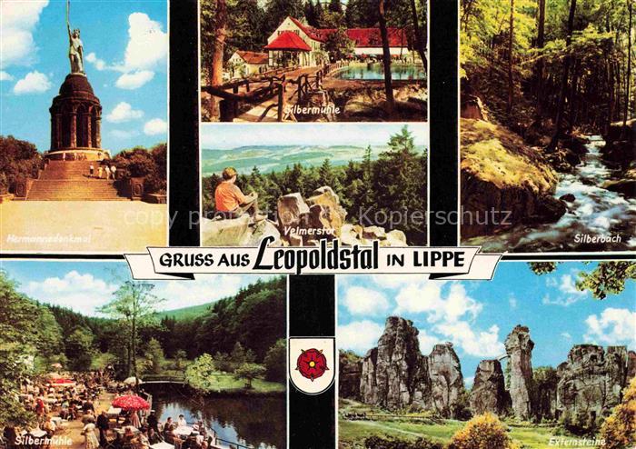 Leopoldstal Lippe NRW Hermanns Denkmal Silbermuehle Externsteine