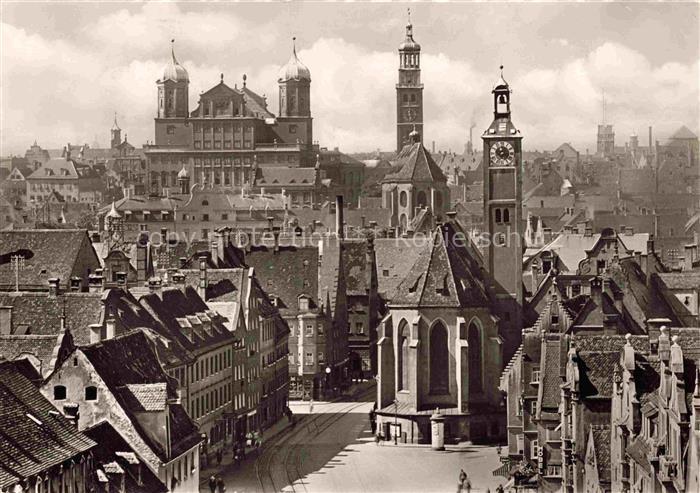 AUGSBURG  CITY Altstadt vor der Zerstoerung