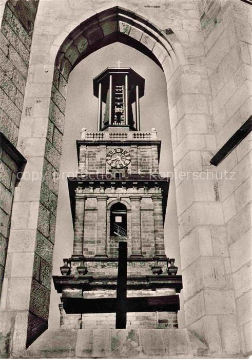 HANNOVER  CITY Turm der Aegidienkirche mit Glockenspiel