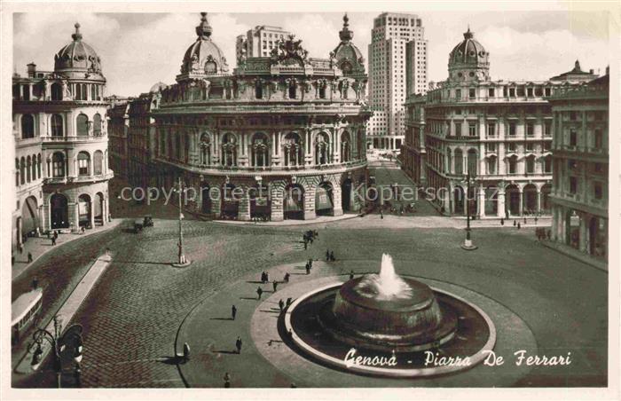 GENOVA Genua Liguria IT Piazza De Ferrari