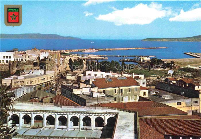 TANGER Tangier Tangiers Maroc Vista parcial Puerto
