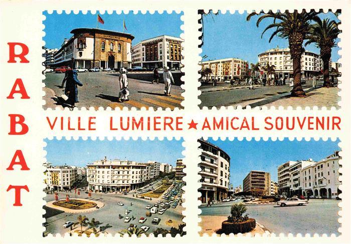 RABAT  Maroc Ville Lumiere Amical Souvenir Avenue Mohammed V Place de Alaouit
