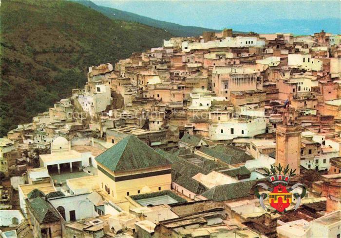 Moulay-Idriss Moulay-Idris Maroc Vue generale et Armoiries de la Ville de Meknes