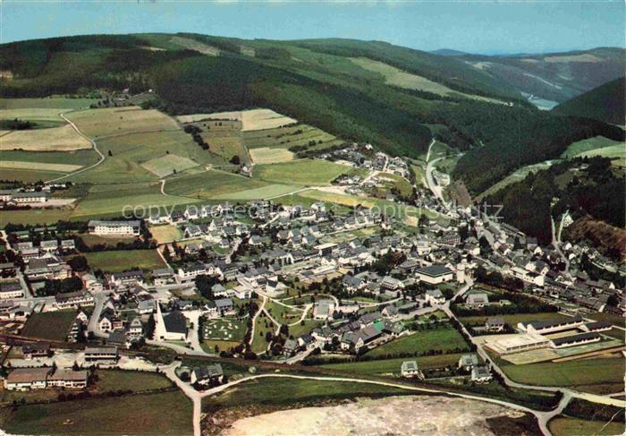 Willingen Sauerland Fliegeraufnahme mit Diemelsee