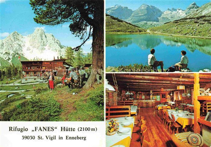 St Vigil Enneberg San Vigilio di Marebbe Bolzano IT Rifugio Fanes Seepartie Gast
