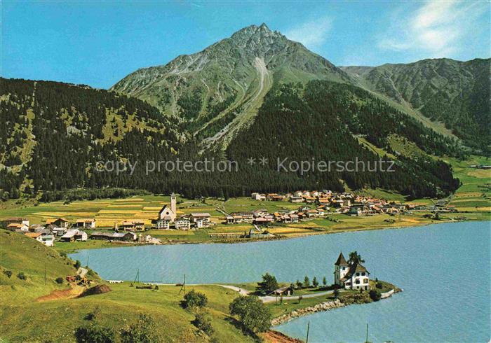 Reschen See Resia Graun Vinschgau Bolzano IT Panorama