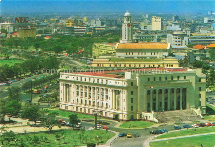 Manila  Philippines Aerial view of the City